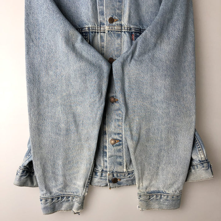 Levi's denim jacket, denim jacket, men's size XL unclear blue type Vintage Second Hand
