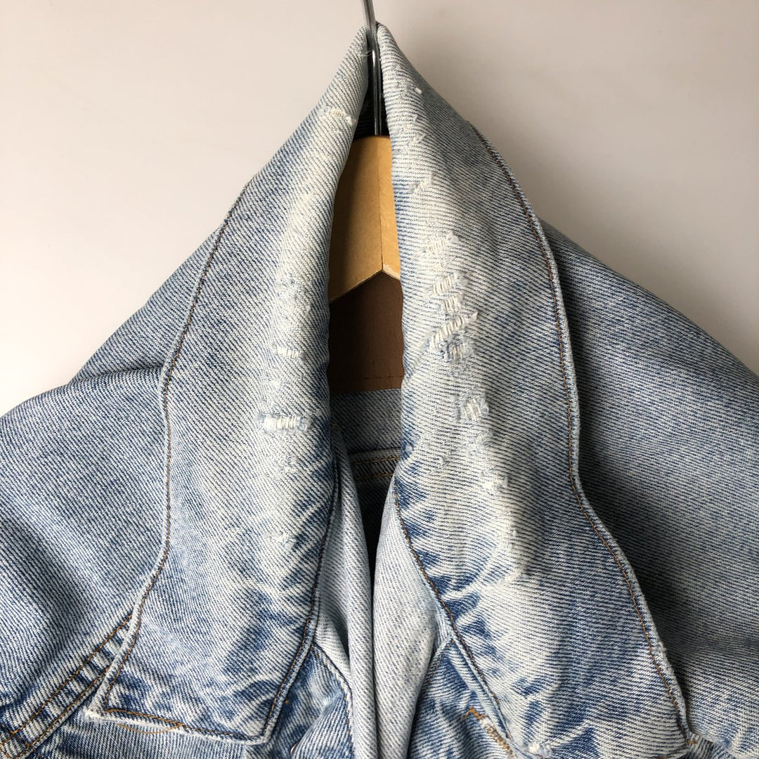 Levi's denim jacket, denim jacket, men's size XL unclear blue type Vintage Second Hand