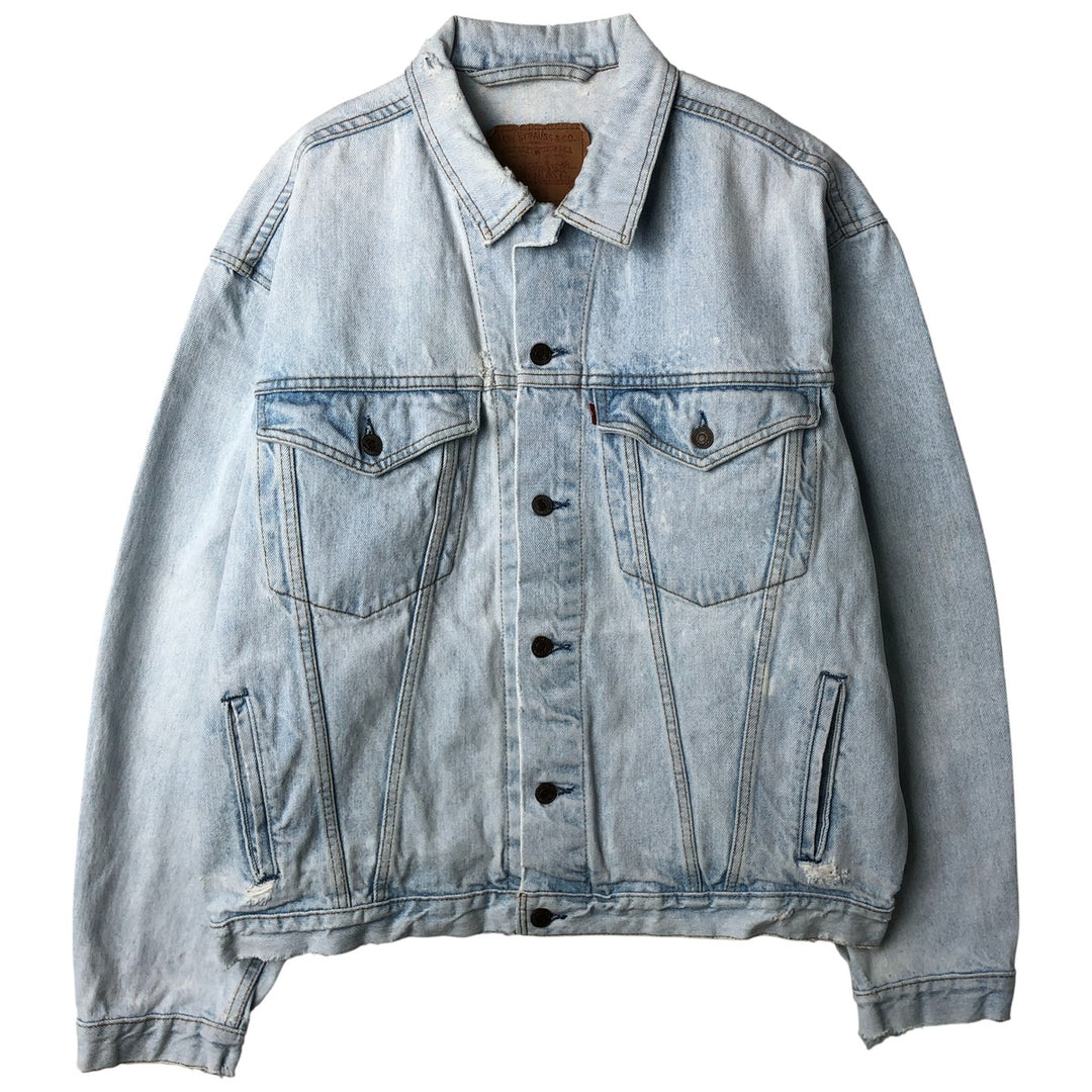 90'S Levi's 75525-4834 denim jacket, made in Canada, men's size L, vintage cotton blue type Vintage Second Hand