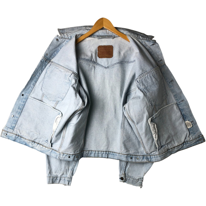 90'S Levi's 75525-4834 denim jacket, made in Canada, men's size L, vintage cotton blue type Vintage Second Hand