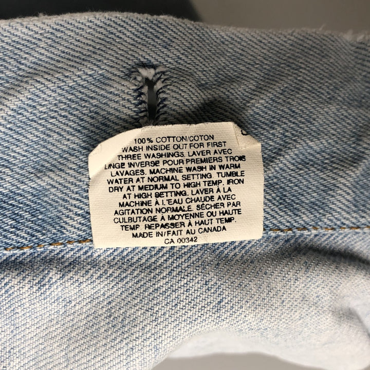 90'S Levi's 75525-4834 denim jacket, made in Canada, men's size L, vintage cotton blue type Vintage Second Hand