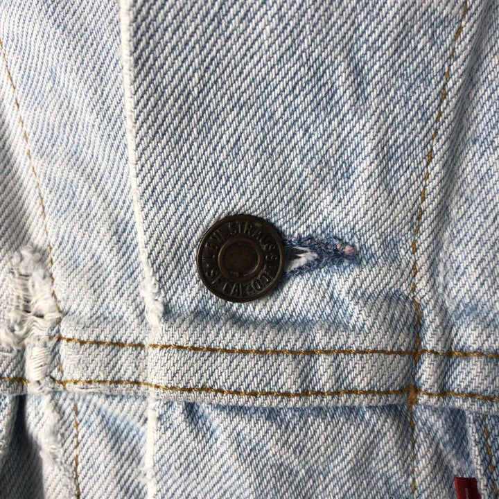 90'S Levi's 75525-4834 denim jacket, made in Canada, men's size L, vintage cotton blue type Vintage Second Hand
