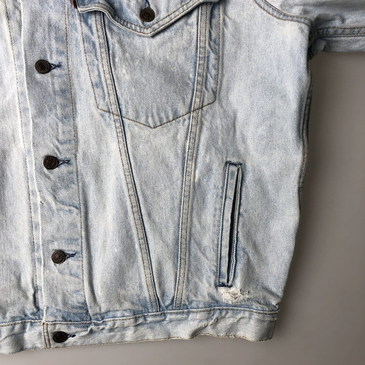 90'S Levi's 75525-4834 denim jacket, made in Canada, men's size L, vintage cotton blue type Vintage Second Hand