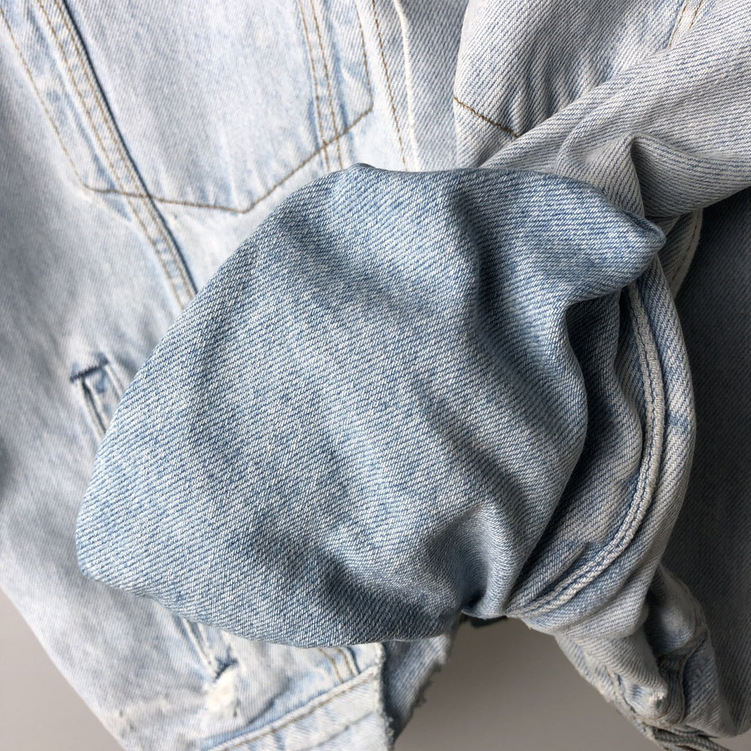 90'S Levi's 75525-4834 denim jacket, made in Canada, men's size L, vintage cotton blue type Vintage Second Hand