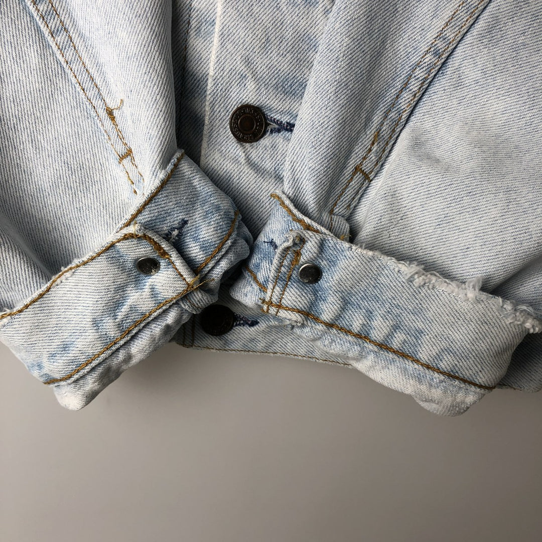 90'S Levi's 75525-4834 denim jacket, made in Canada, men's size L, vintage cotton blue type Vintage Second Hand