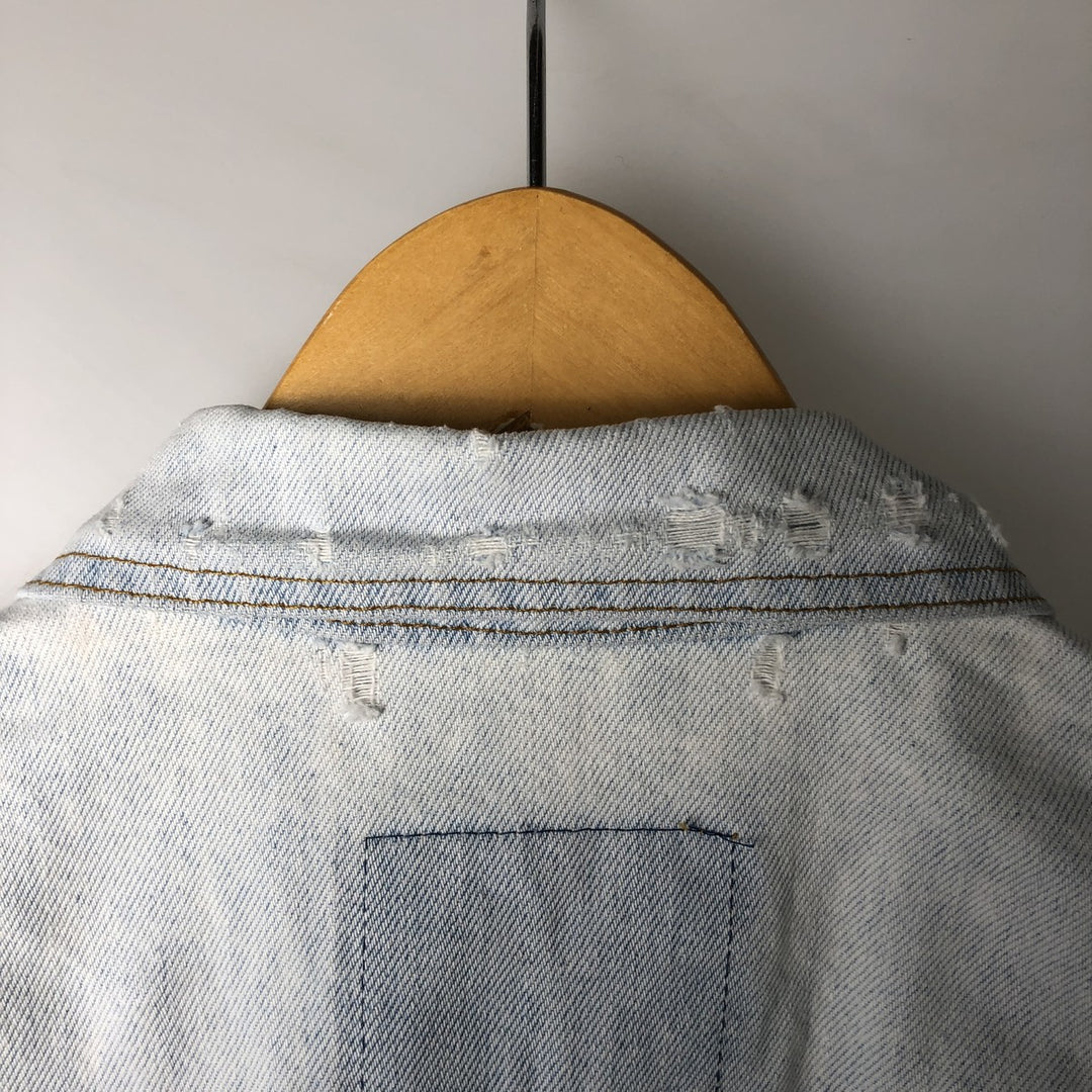 90'S Levi's 75525-4834 denim jacket, made in Canada, men's size L, vintage cotton blue type Vintage Second Hand