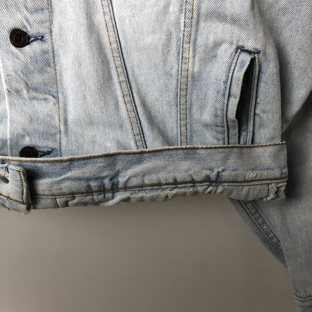 90'S Levi's 75525-4834 denim jacket, made in Canada, men's size L, vintage cotton blue type Vintage Second Hand
