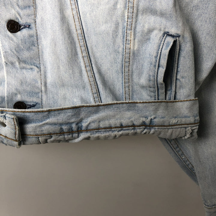 90'S Levi's 75525-4834 denim jacket, made in Canada, men's size L, vintage cotton blue type Vintage Second Hand