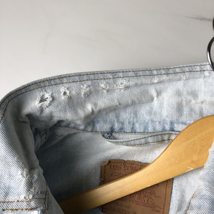 90'S Levi's 75525-4834 denim jacket, made in Canada, men's size L, vintage cotton blue type Vintage Second Hand