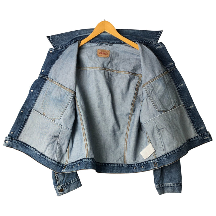 2000'S Levi's 70550-0414 Euro Model Denim Jacket, Men's Size XL cotton blue type Vintage Second Hand