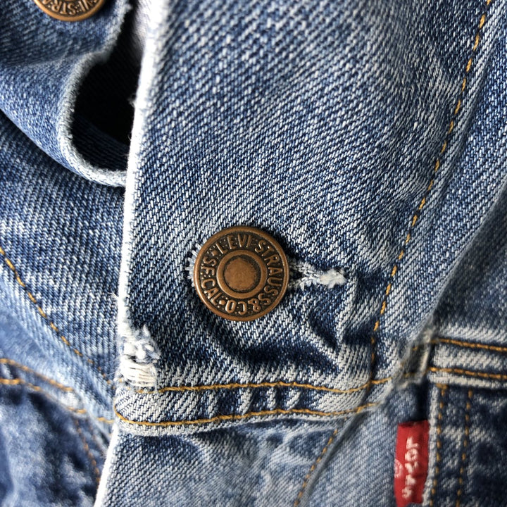 2000'S Levi's 70550-0414 Euro Model Denim Jacket, Men's Size XL cotton blue type Vintage Second Hand