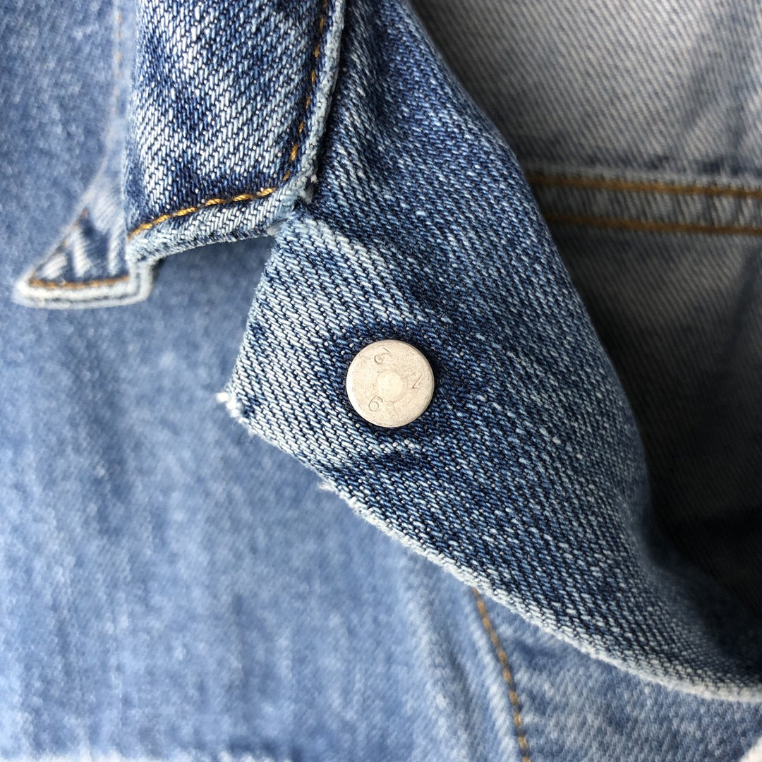 2000'S Levi's 70550-0414 Euro Model Denim Jacket, Men's Size XL cotton blue type Vintage Second Hand