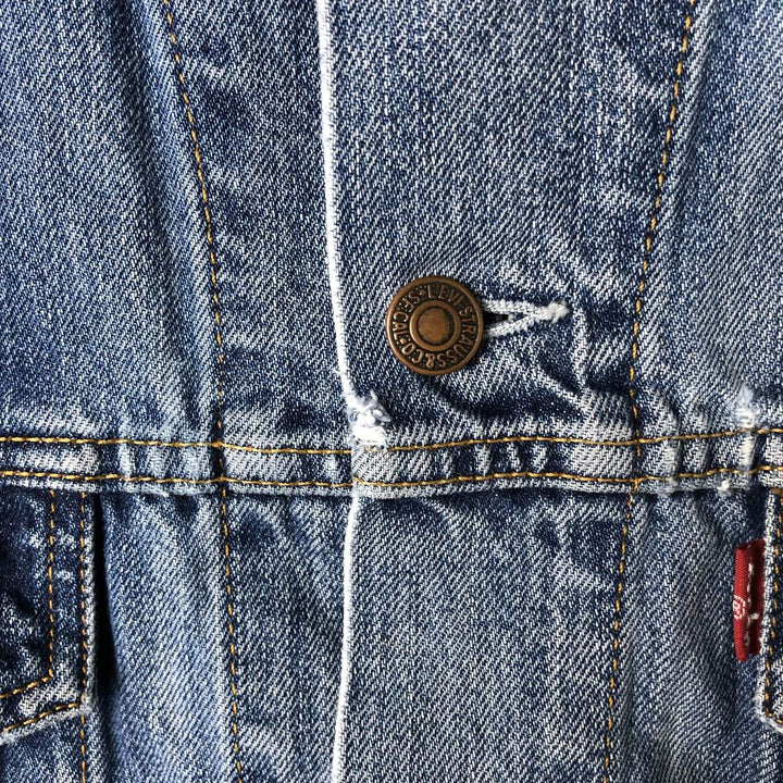 2000'S Levi's 70550-0414 Euro Model Denim Jacket, Men's Size XL cotton blue type Vintage Second Hand