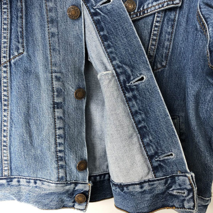 2000'S Levi's 70550-0414 Euro Model Denim Jacket, Men's Size XL cotton blue type Vintage Second Hand