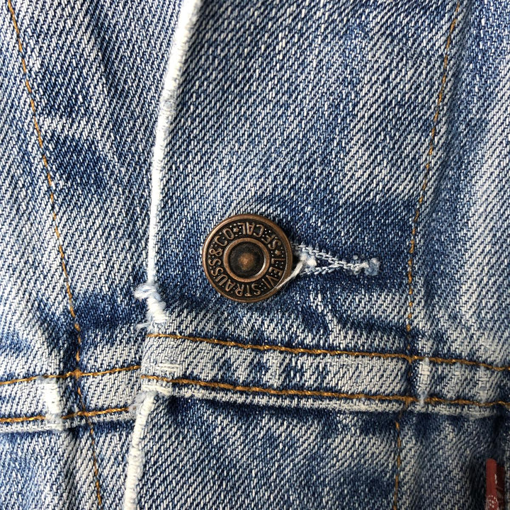 2000'S Levi's 70500-0475 Euro Model Denim Jacket, Men's Size L cotton blue type Vintage Second Hand