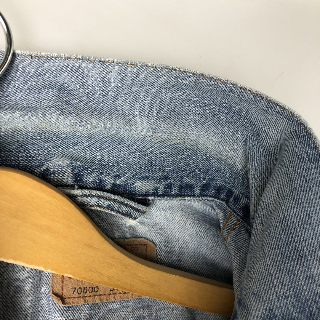 2000'S Levi's 70500-0475 Euro Model Denim Jacket, Men's Size L cotton blue type Vintage Second Hand