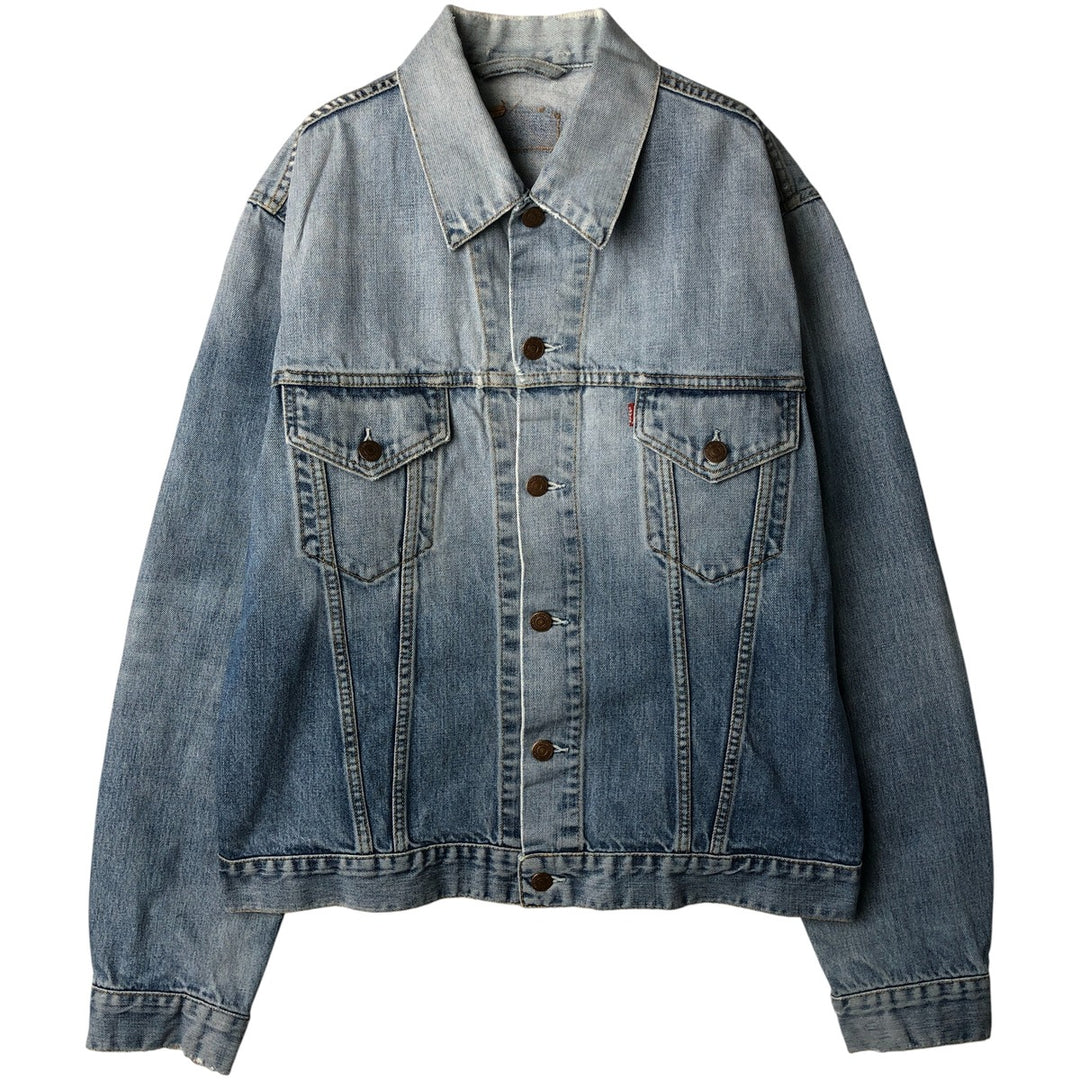 2000'S Levi's 70500-0487 Euro Model Denim Jacket, Men's Size XL cotton blue type Vintage Second Hand