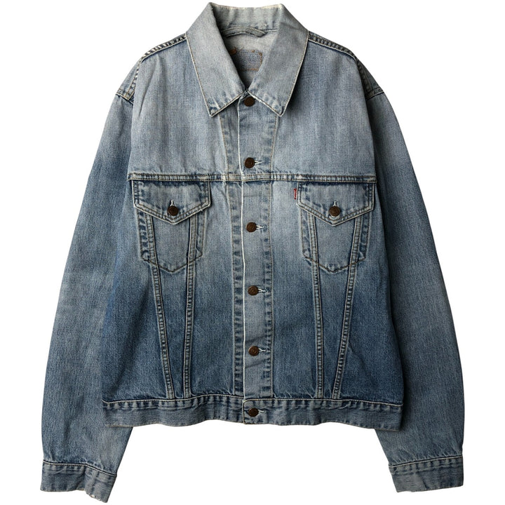 2000'S Levi's 70500-0487 Euro Model Denim Jacket, Men's Size XL cotton blue type Vintage Second Hand