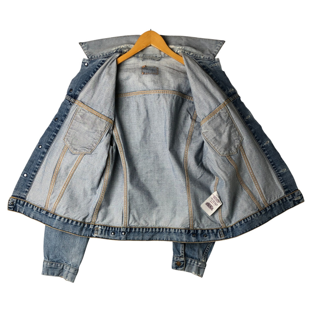 2000'S Levi's 70500-0487 Euro Model Denim Jacket, Men's Size XL cotton blue type Vintage Second Hand