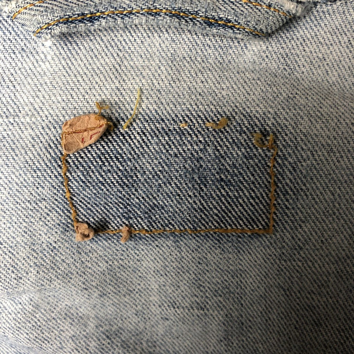2000'S Levi's 70500-0487 Euro Model Denim Jacket, Men's Size XL cotton blue type Vintage Second Hand