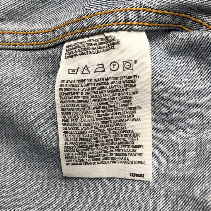 2000'S Levi's 70500-0487 Euro Model Denim Jacket, Men's Size XL cotton blue type Vintage Second Hand