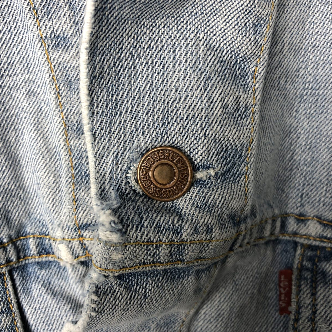 2000'S Levi's 70500-0487 Euro Model Denim Jacket, Men's Size XL cotton blue type Vintage Second Hand