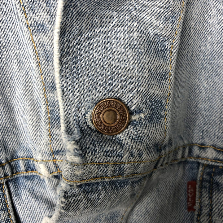 2000'S Levi's 70500-0487 Euro Model Denim Jacket, Men's Size XL cotton blue type Vintage Second Hand