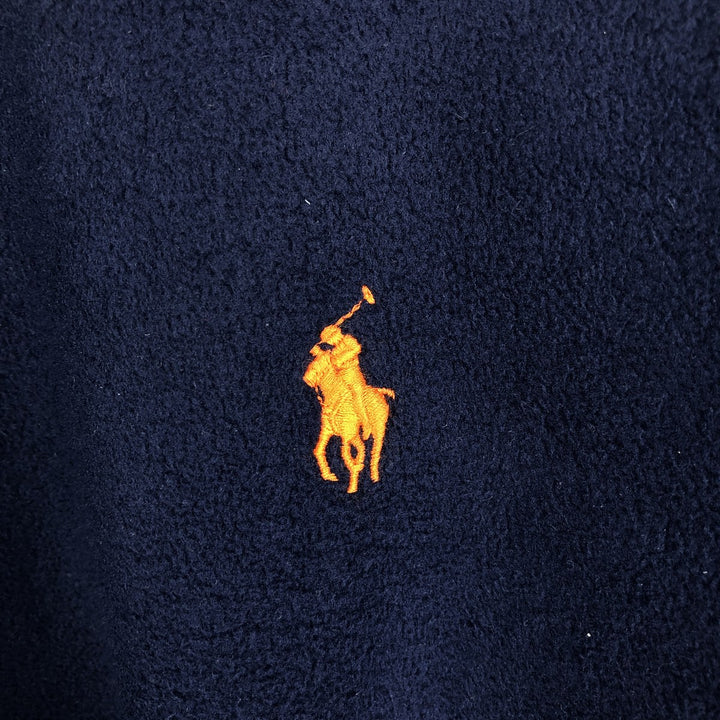 Ralph Lauren POLO RALPH LAUREN PERFORMANCE fleece jacket, men's size XL polyester navy blue type Vintage Second Hand