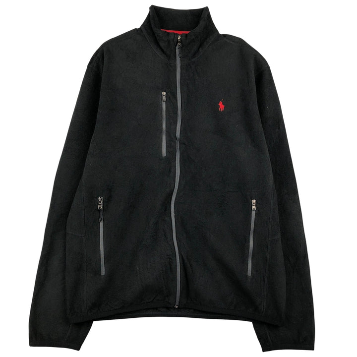 Ralph Lauren POLO RALPH LAUREN PERFORMANCE fleece jacket, men's size M unclear black type Vintage Second Hand