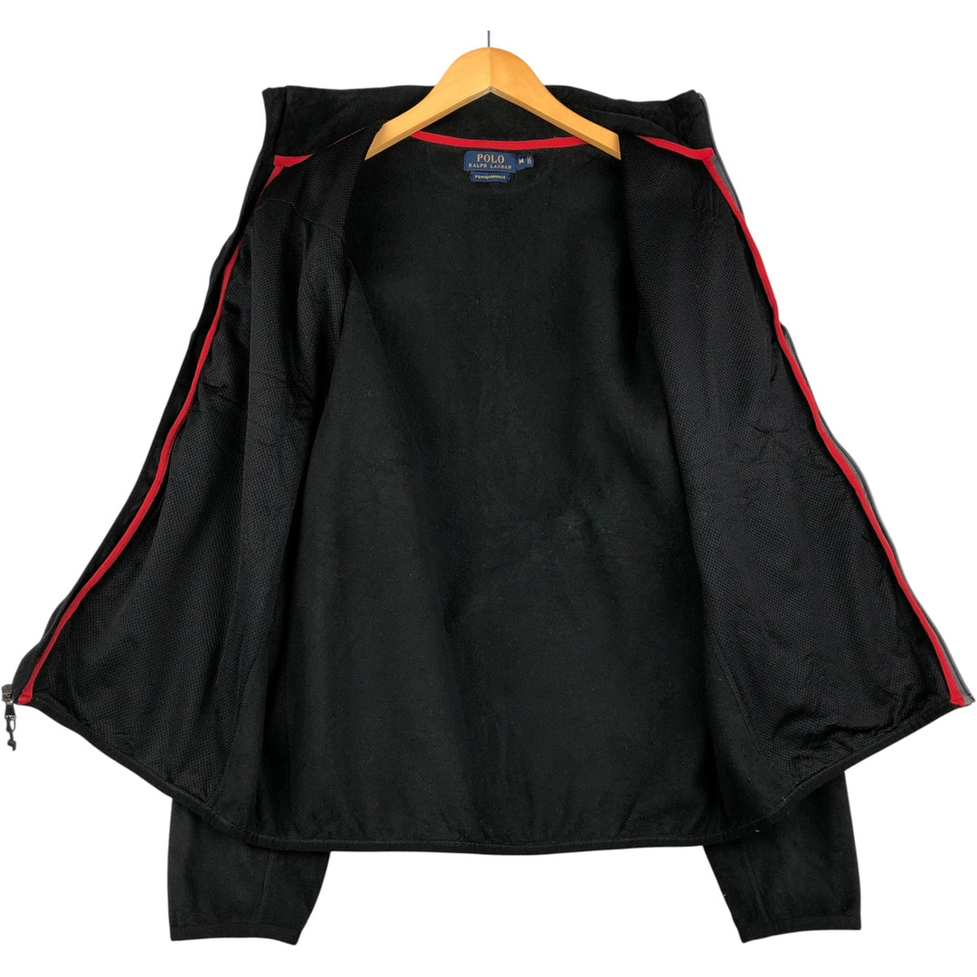 Ralph Lauren POLO RALPH LAUREN PERFORMANCE fleece jacket, men's size M unclear black type Vintage Second Hand