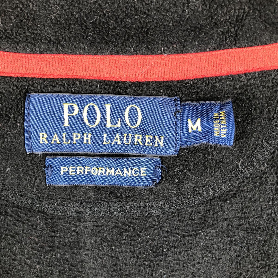 Ralph Lauren POLO RALPH LAUREN PERFORMANCE fleece jacket, men's size M unclear black type Vintage Second Hand