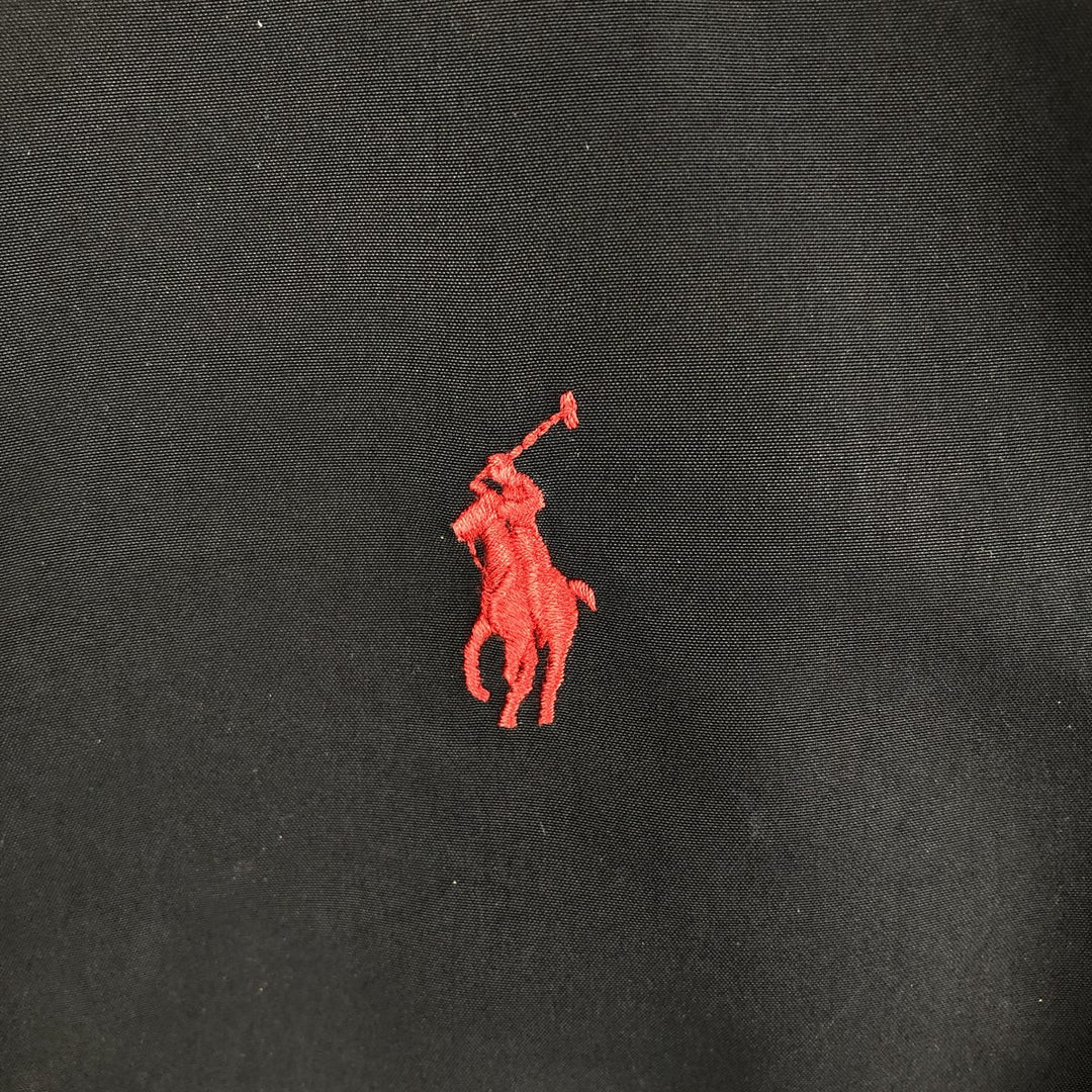 Ralph Lauren POLO by Ralph Lauren Nylon and Fleece Jacket, Men's XL polyester black type Vintage Second Hand
