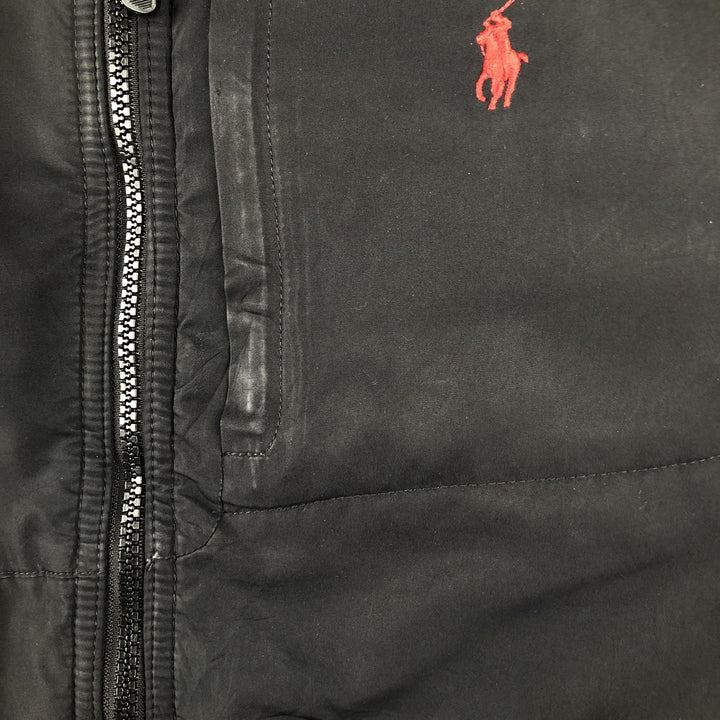 Ralph Lauren POLO by Ralph Lauren Nylon and Fleece Jacket, Men's XL polyester black type Vintage Second Hand