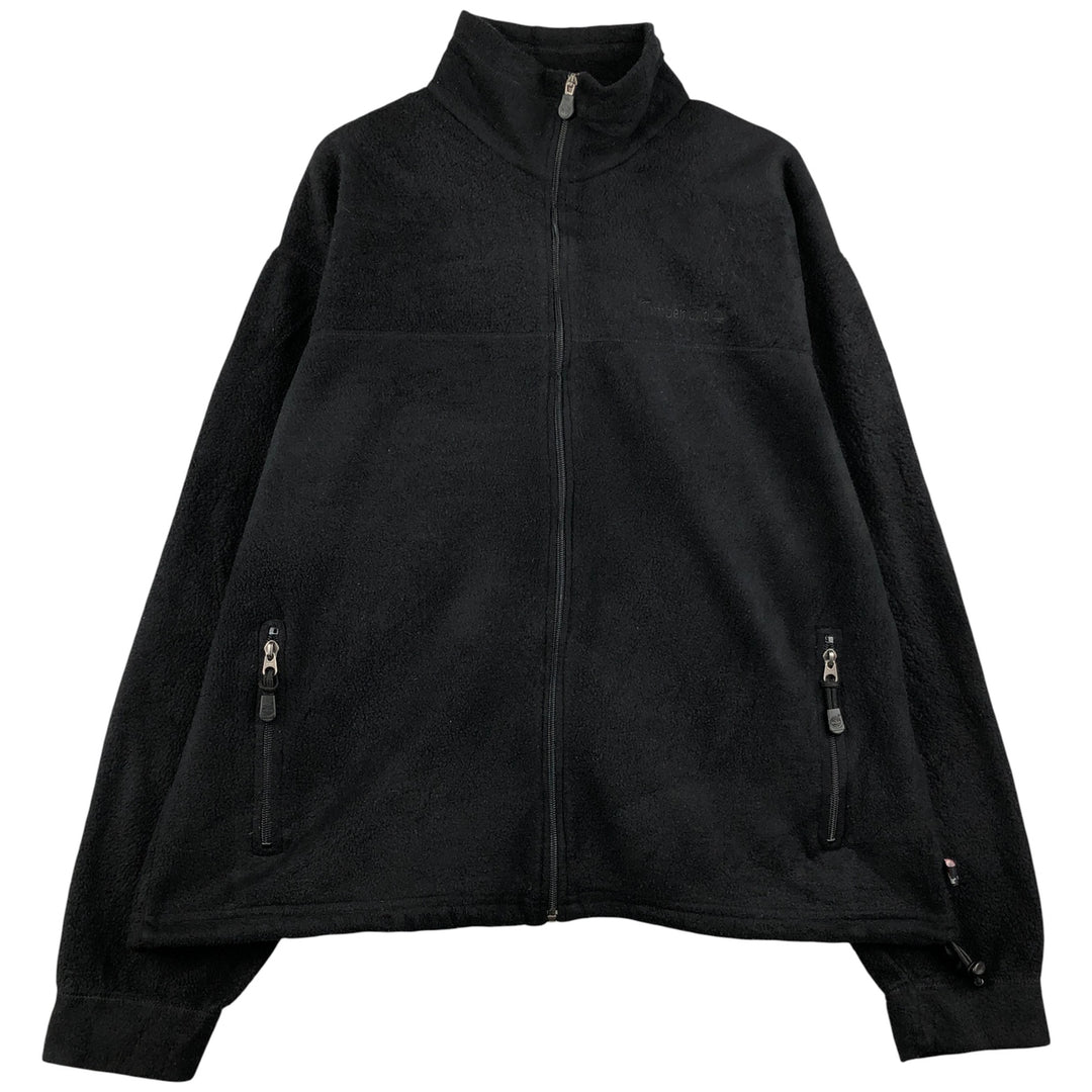 90s-00'S Timberland Fleece Jacket, Men's Size L polyester black type Vintage Second Hand