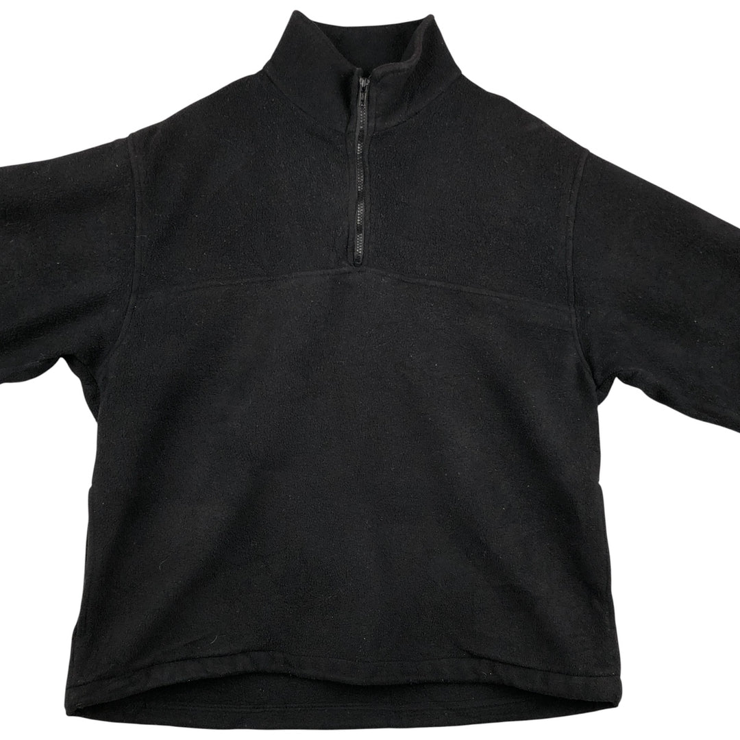 90s-00'S Eddie Bauer EBTEK Half-Zip Fleece Pullover, Men's Size L polyester black type Vintage Second Hand