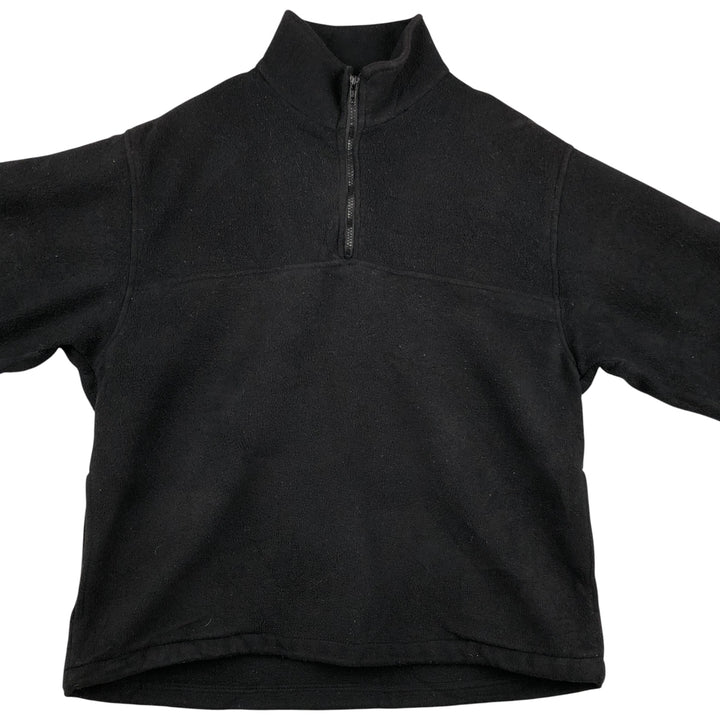 90s-00'S Eddie Bauer EBTEK Half-Zip Fleece Pullover, Men's Size L polyester black type Vintage Second Hand