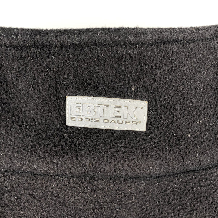 90s-00'S Eddie Bauer EBTEK Half-Zip Fleece Pullover, Men's Size L polyester black type Vintage Second Hand