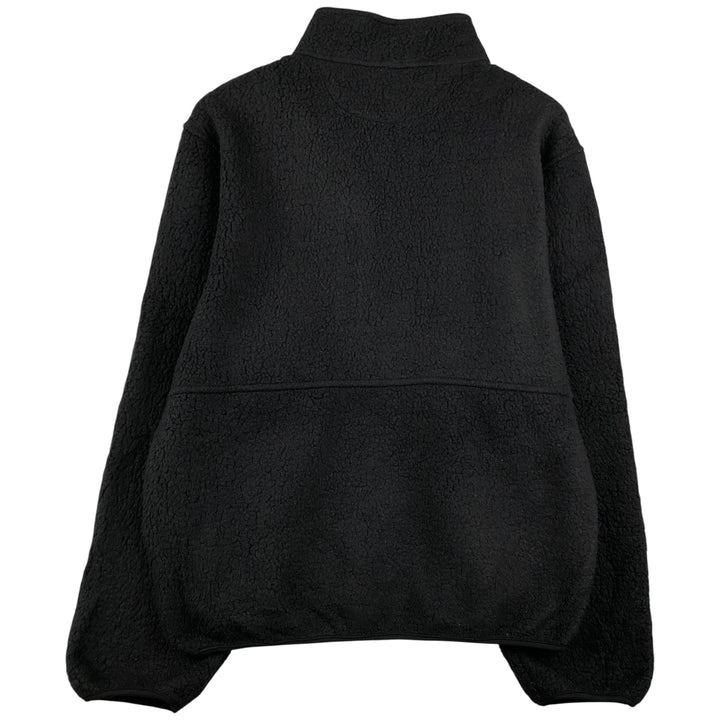 Vintage 80s-90'S Land's End fleece jacket, made in the USA, size L, men's polyester black type Vintage Second Hand
