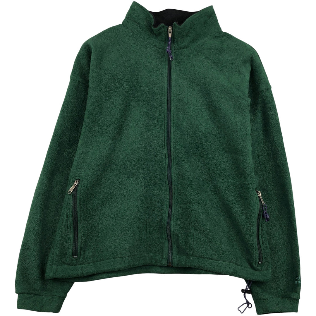 90'S Vintage EMS Fleece Shirt Jacket, Made in USA, Men's Size L polyester Green type dark green Vintage Second Hand