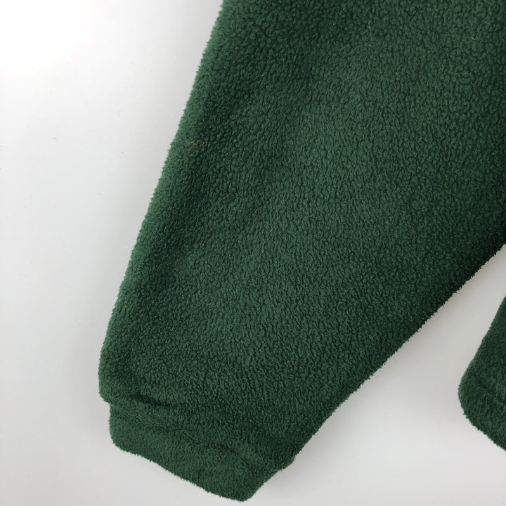 90'S Vintage EMS Fleece Shirt Jacket, Made in USA, Men's Size L polyester Green type dark green Vintage Second Hand