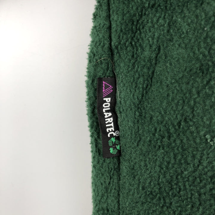 90'S Vintage EMS Fleece Shirt Jacket, Made in USA, Men's Size L polyester Green type dark green Vintage Second Hand