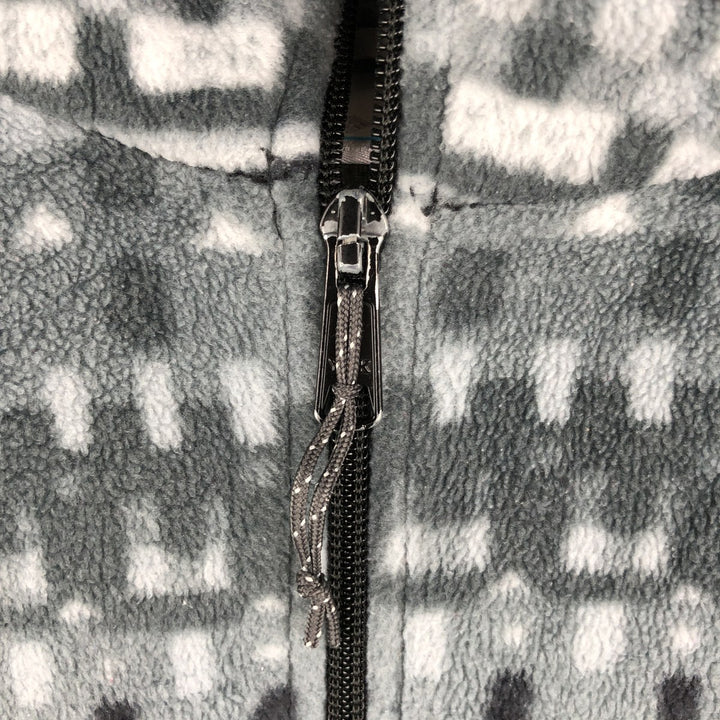 Columbia All-Over Print Fleece Jacket, Men's XL polyester gray type Vintage Second Hand