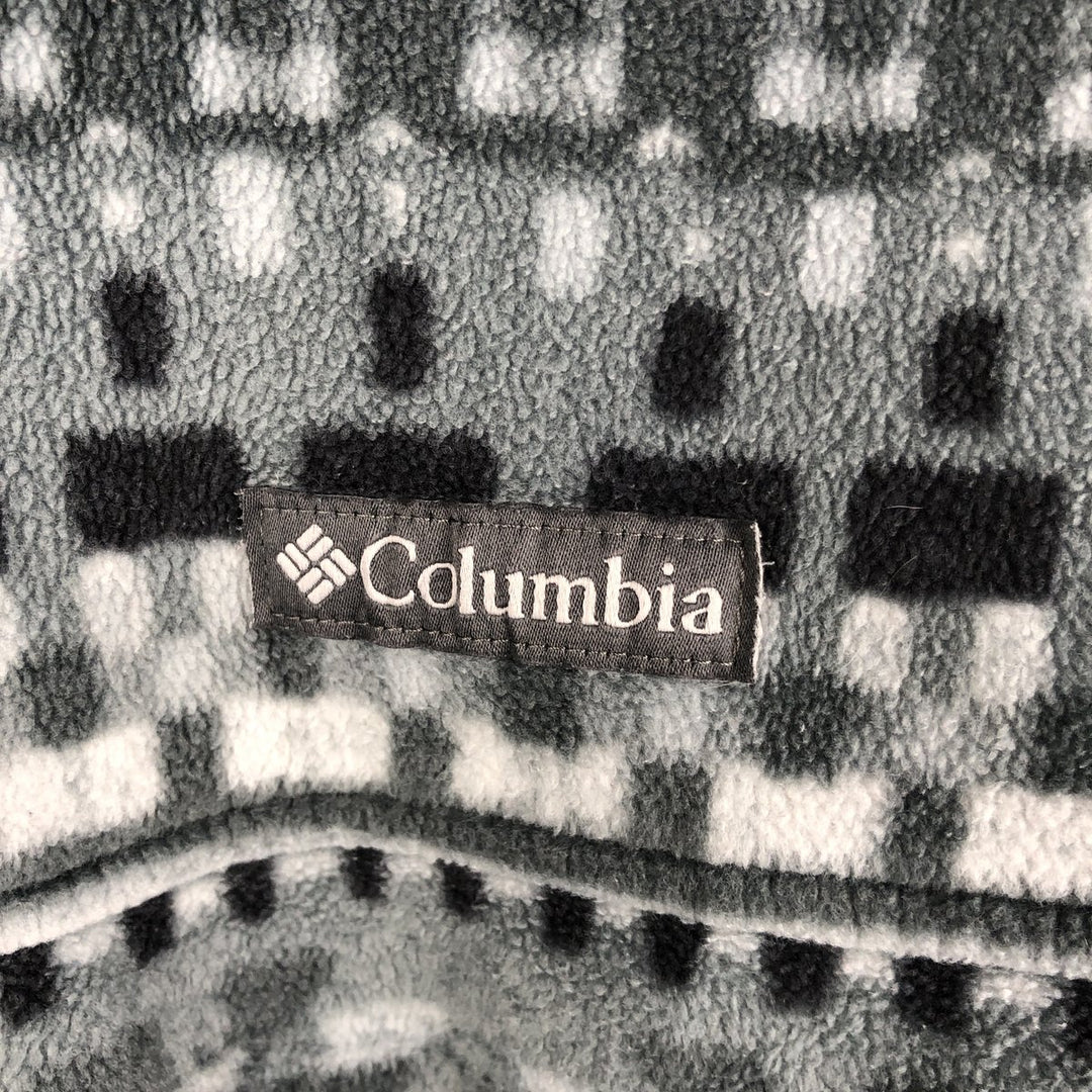Columbia All-Over Print Fleece Jacket, Men's XL polyester gray type Vintage Second Hand
