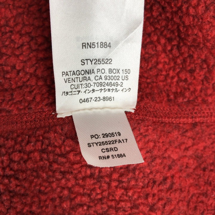 Patagonia Better Sweater 1 polyester red type Vintage Second Hand