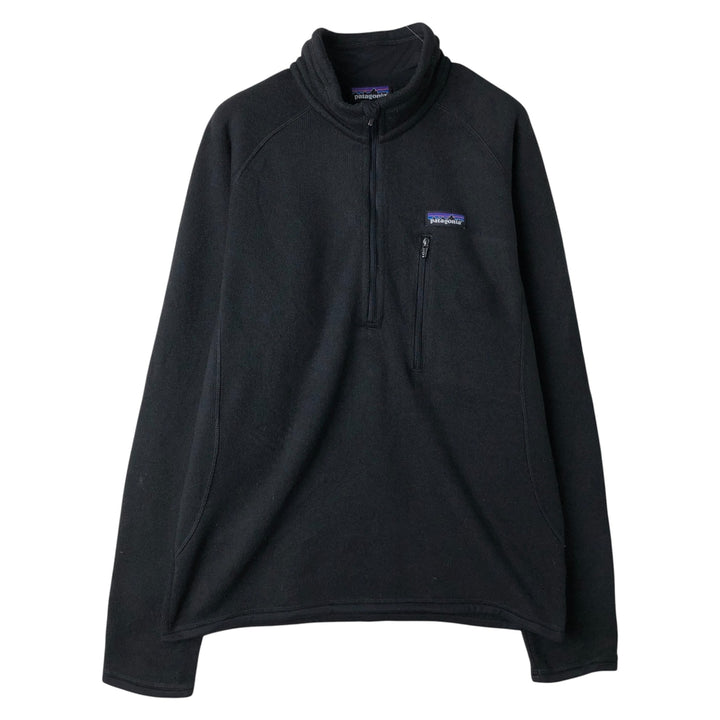 Patagonia Better Sweater Pullover 25521FA14 Half-Zip Fleece Pullover, Men's Size Small polyester black type Vintage Second Hand