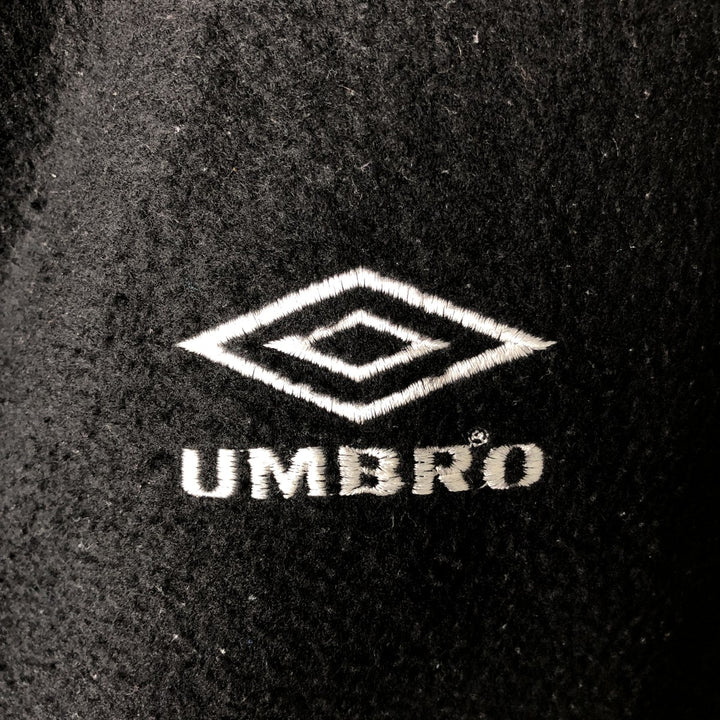 Vintage 90'S Umbro Half-Zip Fleece Pullover, Men's Size L unclear black type Vintage Second Hand