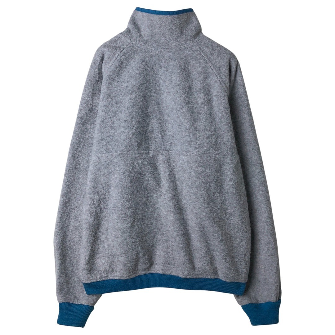 Vintage 1980'S WOOLRICH TETON half-zip fleece pullover, made in the USA, size M. polyester gray type Vintage Second Hand