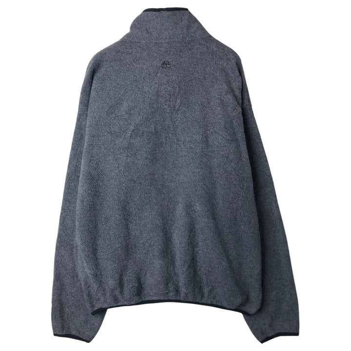 90s-00'S Timberland Fleece Pullover, Made in USA, Men's Size L polyester gray type Vintage Second Hand