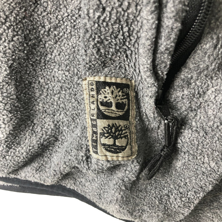 90s-00'S Timberland Fleece Pullover, Made in USA, Men's Size L polyester gray type Vintage Second Hand