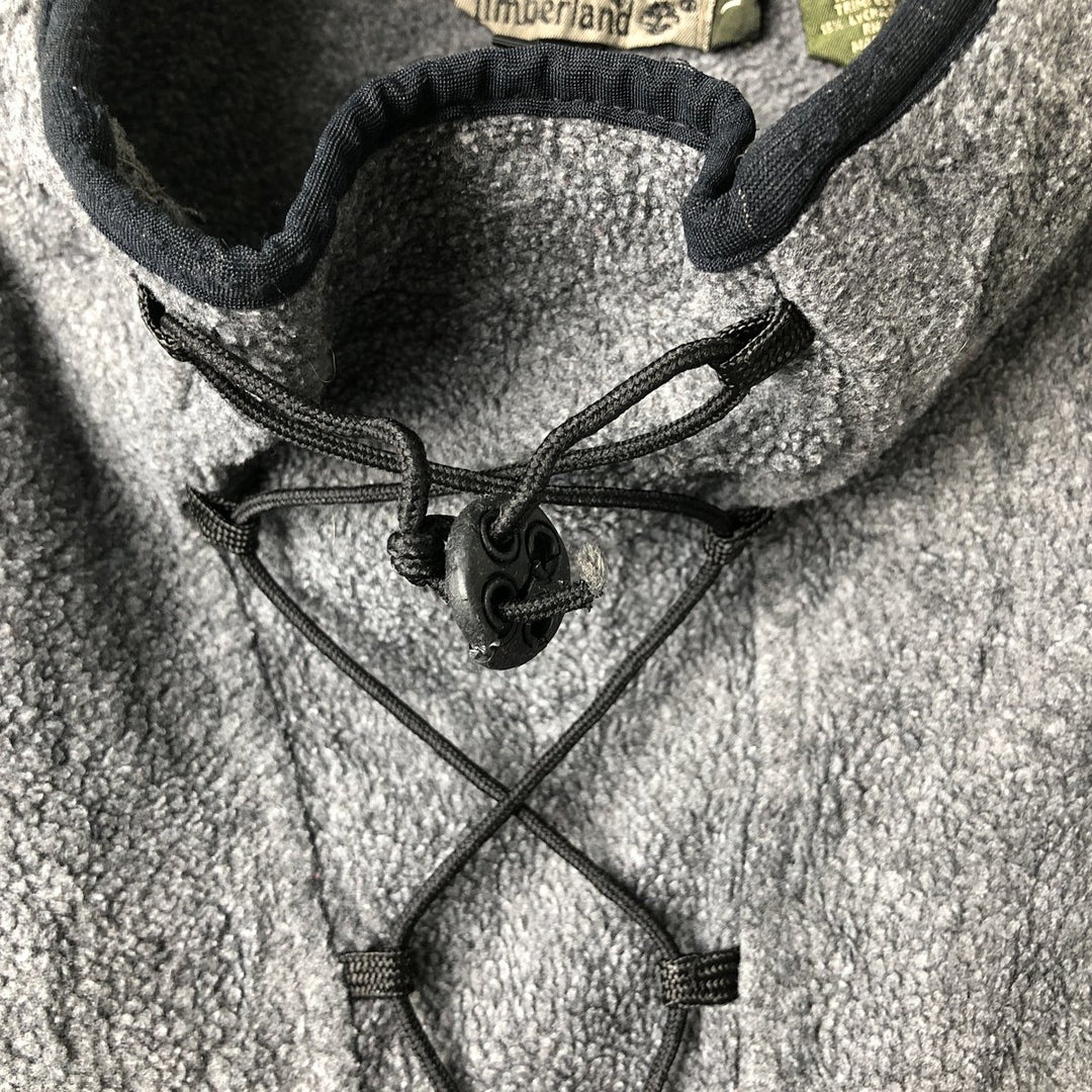 90s-00'S Timberland Fleece Pullover, Made in USA, Men's Size L polyester gray type Vintage Second Hand